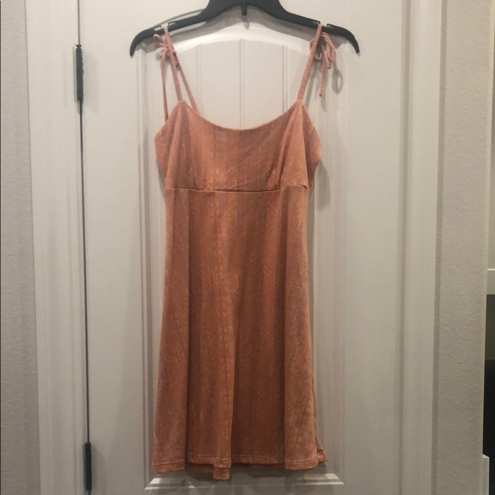 Peach Spaghetti Strap Dress